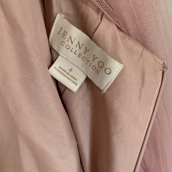 Jenny Yoo JULIA Whipped Apricot Tulle Bridesmaid Dress - CONVERTIBLE STRAPS - Picture 6 of 6